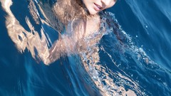 Woman brunettes boobs huge boobs topless Bara (PureBeautyMag)