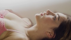 Woman brunettes bra cleavage underwear