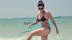 Woman brunettes bra Sunny Leone