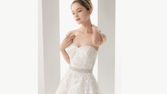 Woman brunettes brides models