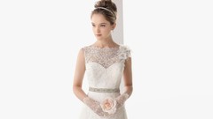 Woman brunettes brides models