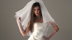 Woman brunettes brides models W4B magazine Little Caprice