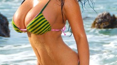 Woman brunettes denise milani bikini