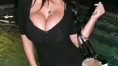 Woman brunettes denise milani cleavage huge boobs