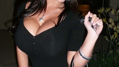 Woman brunettes denise milani cleavage huge boobs