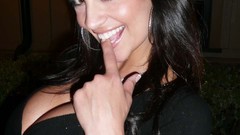 Woman brunettes denise milani cleavage huge boobs