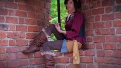 Woman brunettes diablo iii cosplay video games Leah Diablo 3 