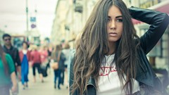 Woman brunettes diana melison Aleksandr Mavrin