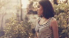 Woman brunettes eerie