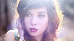 Woman brunettes forests portraits