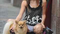 Woman brunettes Girlfolio magazine Alisha (Girlfolio)