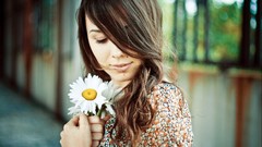 Woman brunettes HDR Photography