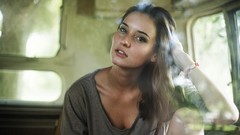 Woman brunettes heather portraits