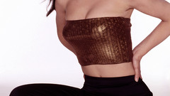 Woman brunettes high heels