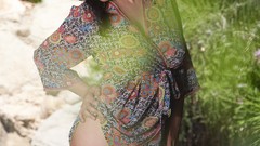 Woman brunettes huge boobs Jelena Jensen