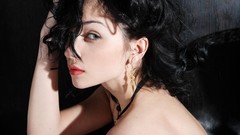 Woman brunettes huge boobs Katie Fey Met-Art magazine