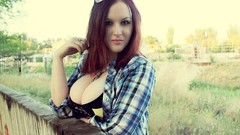 Woman brunettes huge boobs Sabrina Salvatore