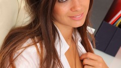 Woman brunettes Louisa Marie