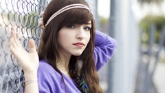 Woman brunettes Mandee Leslie