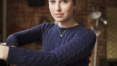 Woman brunettes Me In My Place magazine