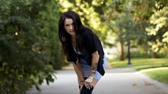 Woman brunettes Megan Lyn