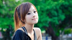 Woman brunettes Mikako Zhang Kaijie