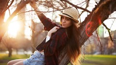 Woman brunettes models