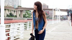 Woman brunettes models