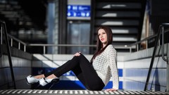 Woman brunettes models