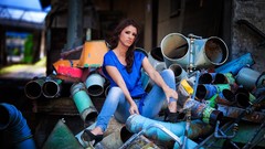 Woman brunettes models