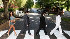 Woman brunettes models Abbey Road Georgia Salpa