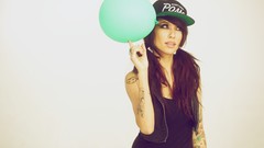 Woman brunettes models alie layus