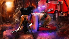 Woman brunettes models artwork