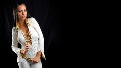 Woman brunettes models boobs Janessa Brazil