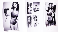 Woman brunettes models Camille Piazza