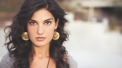 Woman brunettes models curly hair