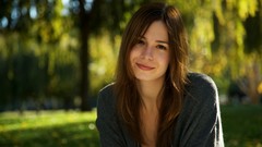 Woman brunettes models depth of field Veronica Belmont