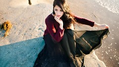 Woman brunettes models emily rudd