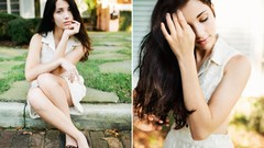 Woman brunettes models emily rudd hazel eyes