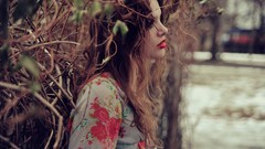 Woman brunettes models Emily Tebbetts Tessa Schaaf