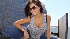 Woman brunettes models huge boobs Wendy Fiore