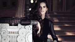 Woman brunettes models izabel goulart stairways