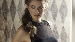 Woman brunettes models Julia Saner