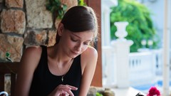 Woman brunettes models Met-Art magazine Indiana A