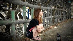 Woman brunettes models Mikako Zhang Kaijie