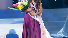 Woman brunettes models Miss World 2012