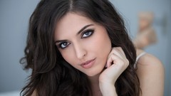 Woman brunettes models Nora Demiri