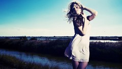 Woman brunettes models photo shoot