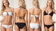 Woman brunettes models photo shoot bikini Alena Shishkova