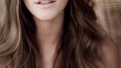 Woman brunettes models photo shoot nina agdal cleavage bikini 